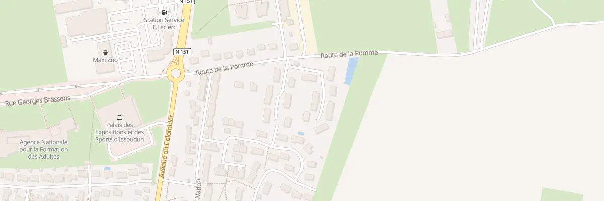 Plan du 16 Rue de la Pomme à Issoudun