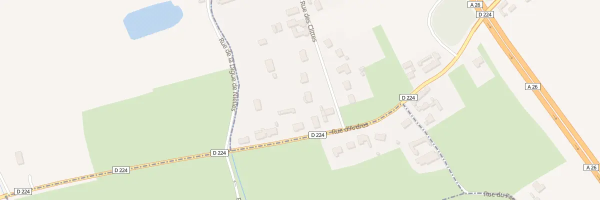 Plan du 3 Rue des Clittes à Nortkerque