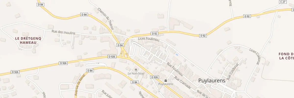 Plan du 50 Rue foulimou à Puylaurens