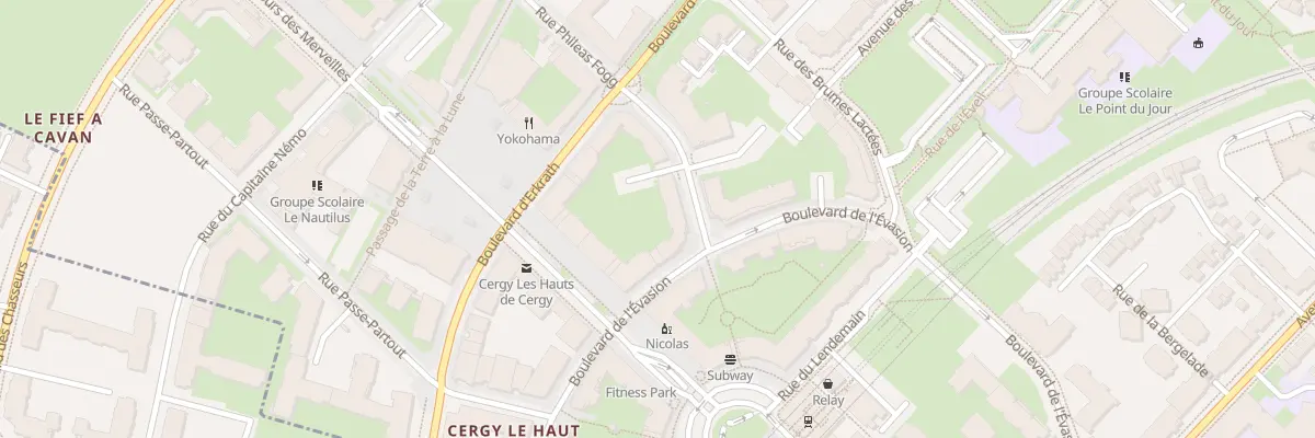 Plan du 39 Bd de l’Evasion à Cergy