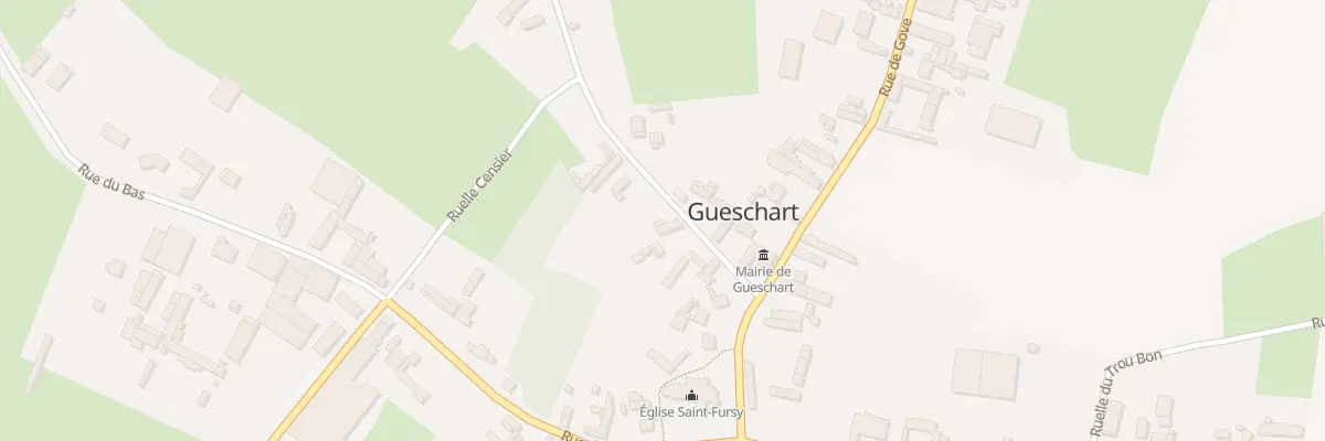 Plan du 1 Rue du Général Leclerc à Gueschart