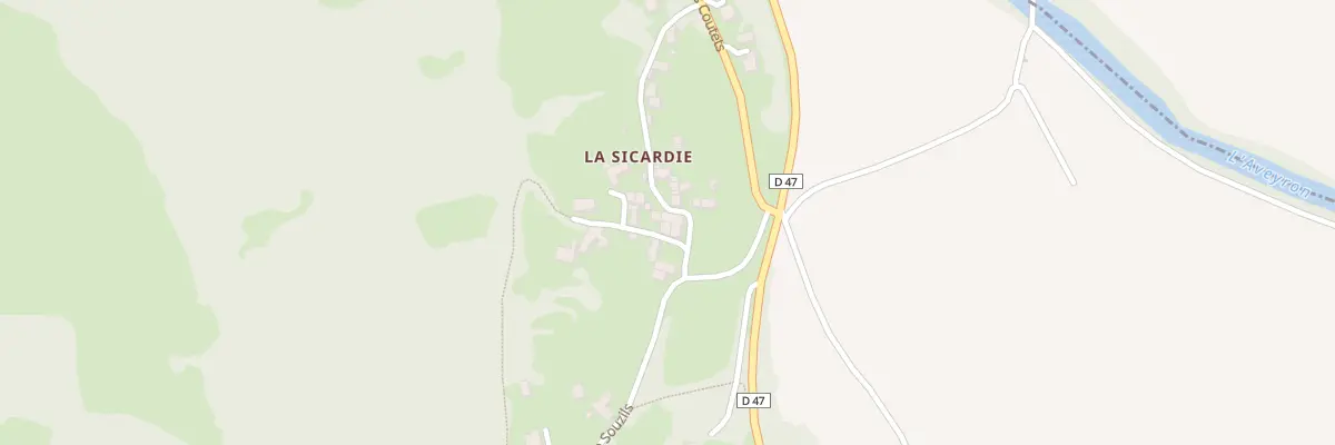 Plan du 5249 La Sicardie à La Rouquette