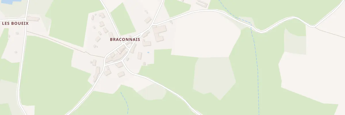 Plan du 14 Braconnais à Roches