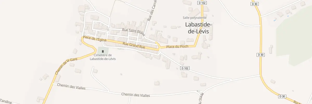 Plan du 2 Grand Rue à Labastide-de-Lévis