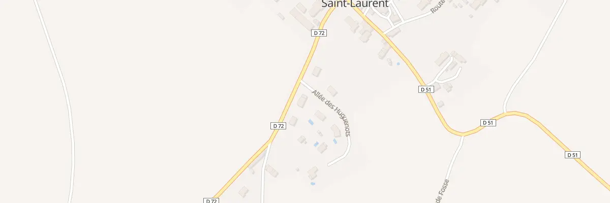 Plan du 2 All des Huguenots à Lourouer-Saint-Laurent