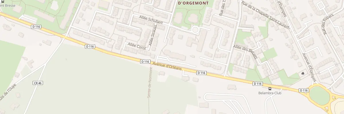 Plan du 5 Av d’Orléans à Dourdan
