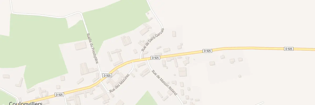 Plan du 43 Rte d’Abbeville à Coulonvillers