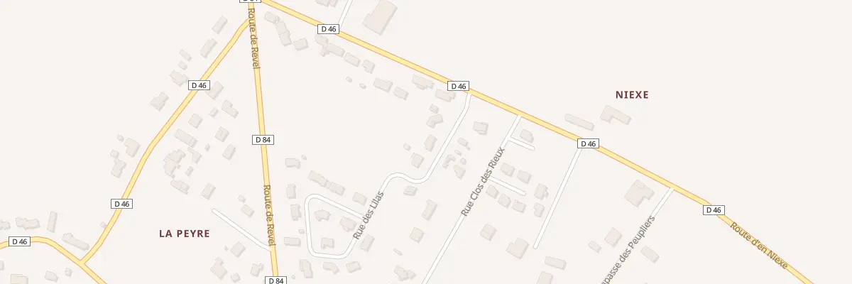 Plan du 6 Rue des Lilas à Blan