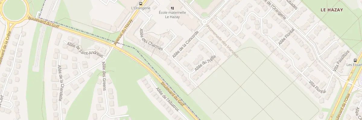 Plan du 13 All de la Concorde à Cergy