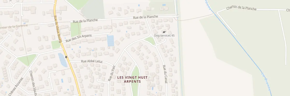 Plan du 36 Rue du Canal à Boigny-sur-Bionne