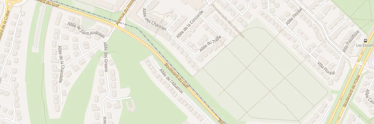 Plan du 17 All du Trèfle à Cergy