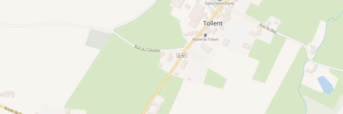 Plan du 1 Rue du Calvaire à Tollent