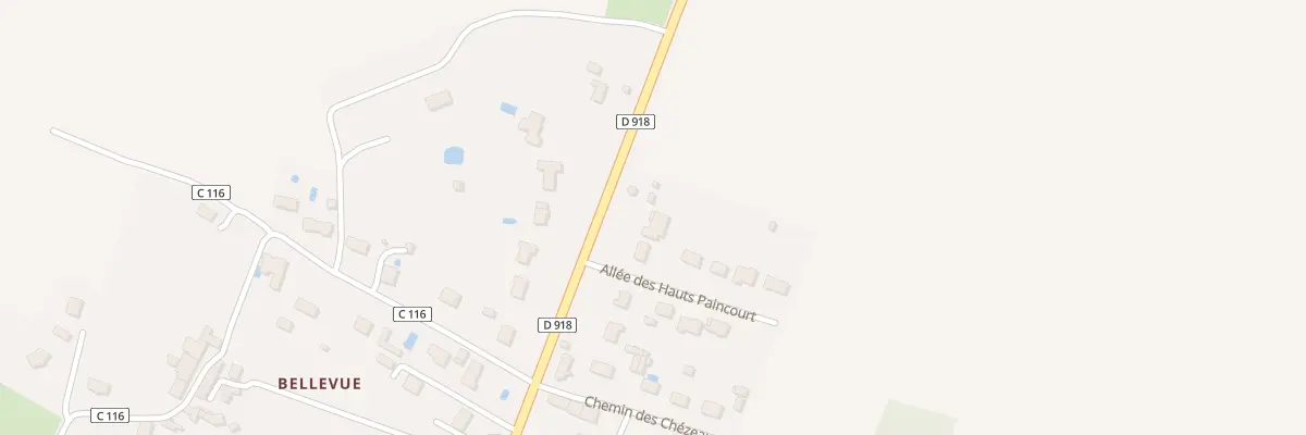 Plan du 1 Rue Grande Route de Villiers à Sainte-Lizaigne