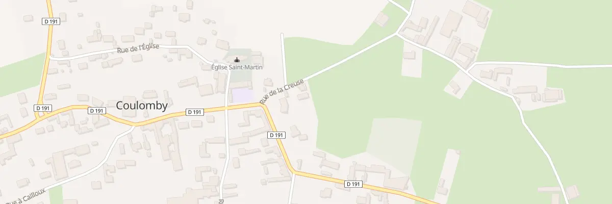 Plan du 4 Rue de la Creuse à Coulomby