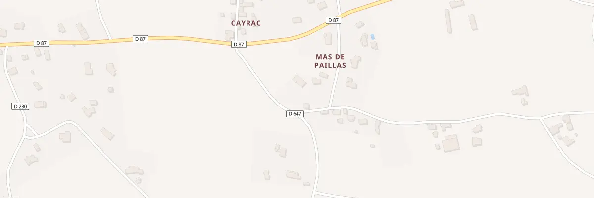 Plan du 5250 Mas de Paillas à Foissac