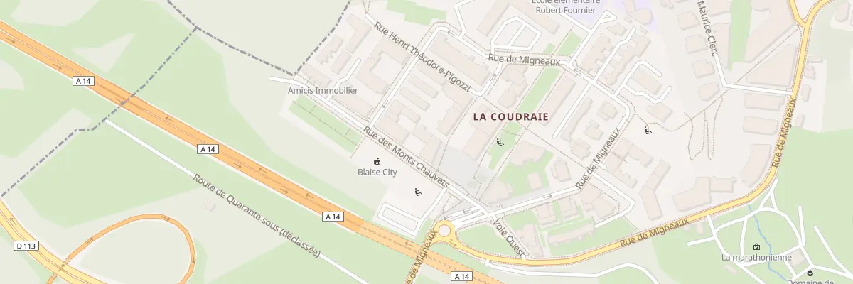 Plan du 109 Rue de Migneaux à Poissy