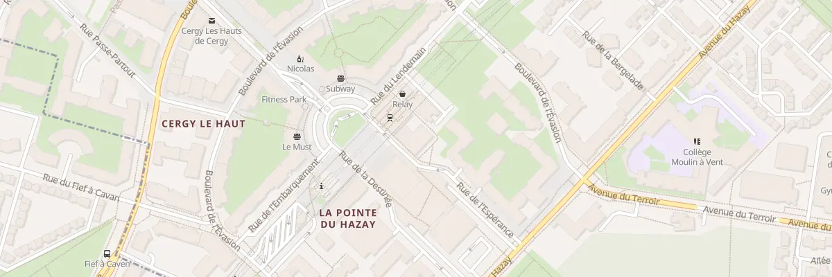 Plan du 22 Rue de l’Espérance à Cergy