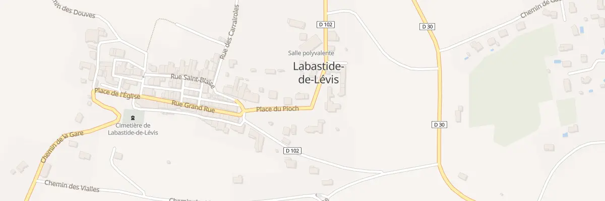 Plan du 1 Pl du Pioch à Labastide-de-Lévis