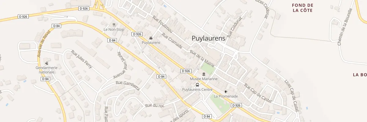 Plan du 9 Av de Toulouse à Puylaurens