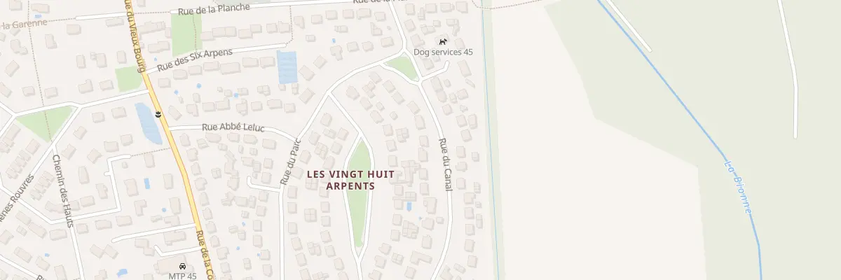 Plan du 28 Rue du Canal à Boigny-sur-Bionne