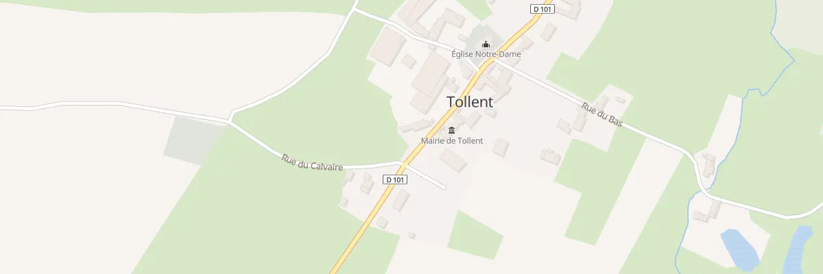 Plan du 2 Rte de Caumont à Tollent
