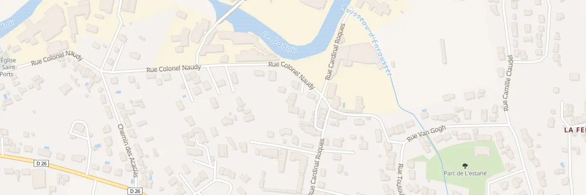Plan du 66 Rue Colonel Naudy à Graulhet