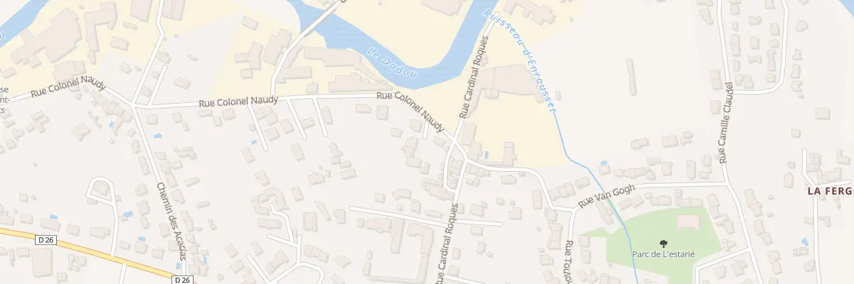 Plan du 68 Rue Colonel Naudy à Graulhet