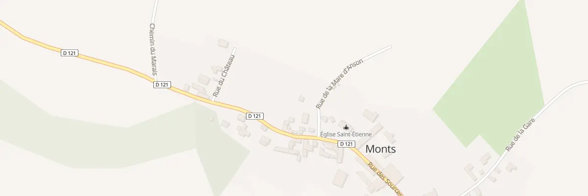 Plan du 3 Rue de la Mare d’Anson à Monts