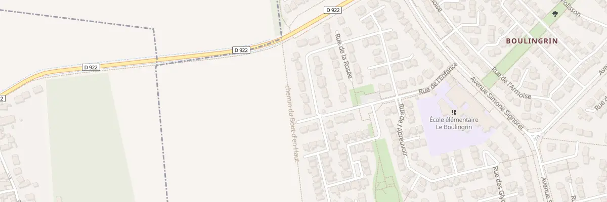 Plan du 58 Rue de la Rosée à Vauréal