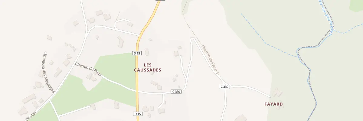 Plan du 159 Rte de Favard à Camburat