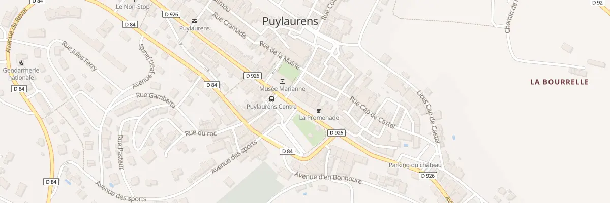 Plan du 5 Av de Castres à Puylaurens