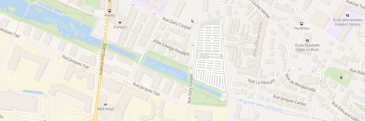 Plan du 1 All Edwige Feuillère à Bois-d’Arcy