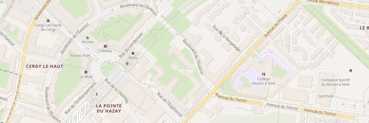 Plan du 54 Bd de l’Evasion à Cergy