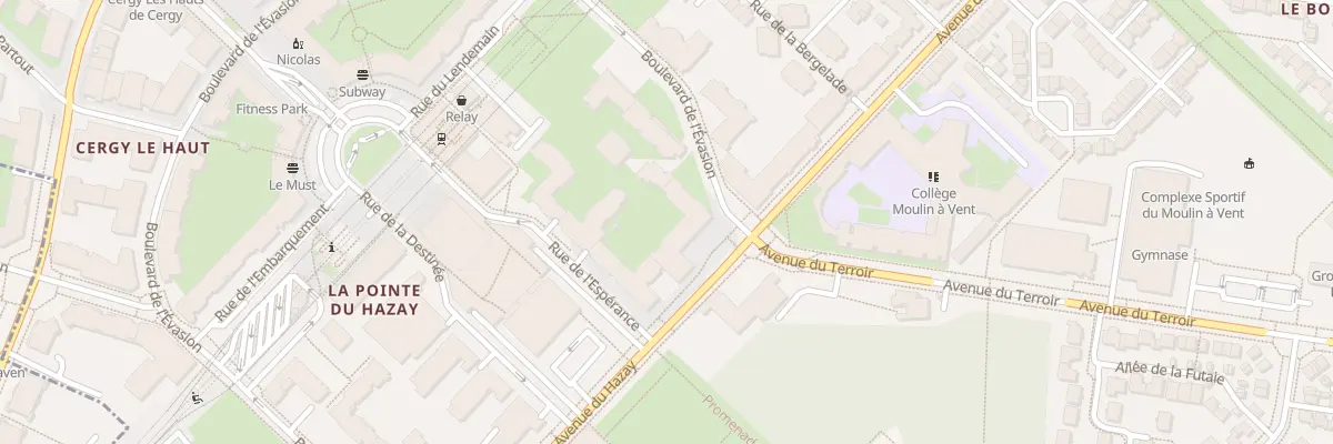 Plan du 42 Av du Hazay à Cergy