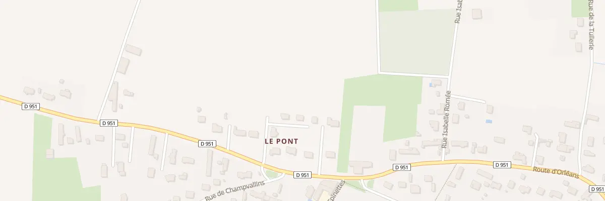 Plan du 1752 Rte d’Orléans à Sandillon