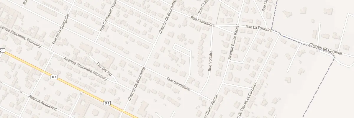 Plan du 3 Rue Verlaine à Revel