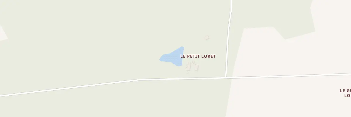 Plan du 1 Le Petit Loret à Theillay