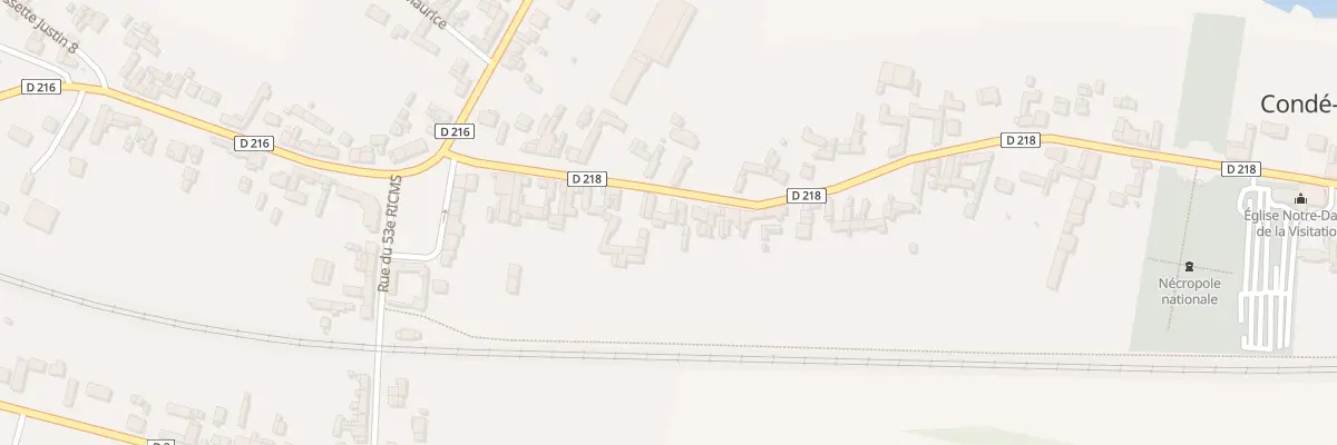 Plan du 20 Rue du 22e Rmve à Condé-Folie