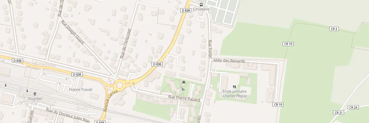 Plan du 2 All des Ombelles à Dourdan