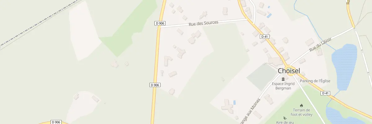 Plan du 9 Rte de Rambouillet à Choisel