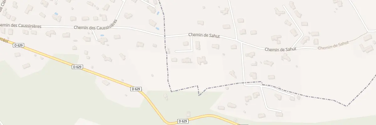 Plan du 6 Che de Sahut à Sorèze