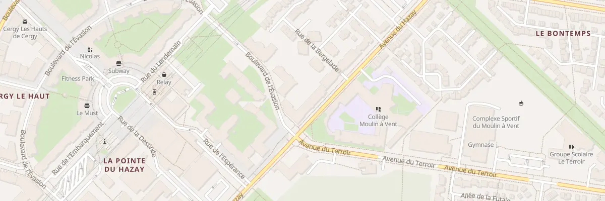 Plan du 38 Av du Hazay à Cergy