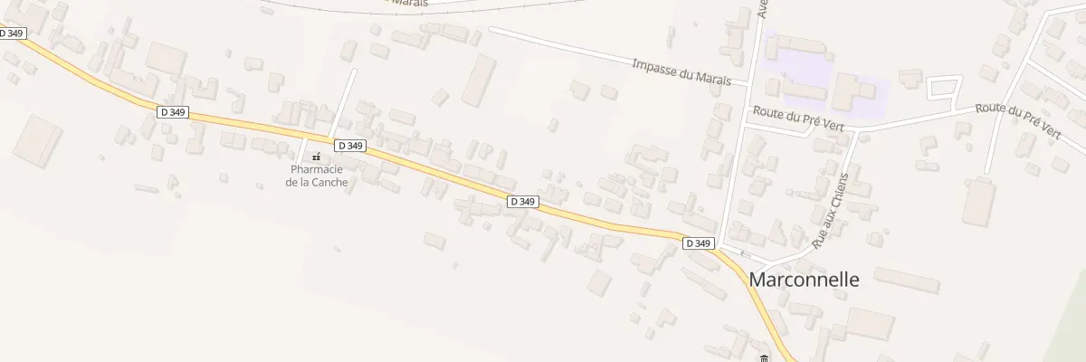 Plan du 1080 Rte Nationale à Marconnelle