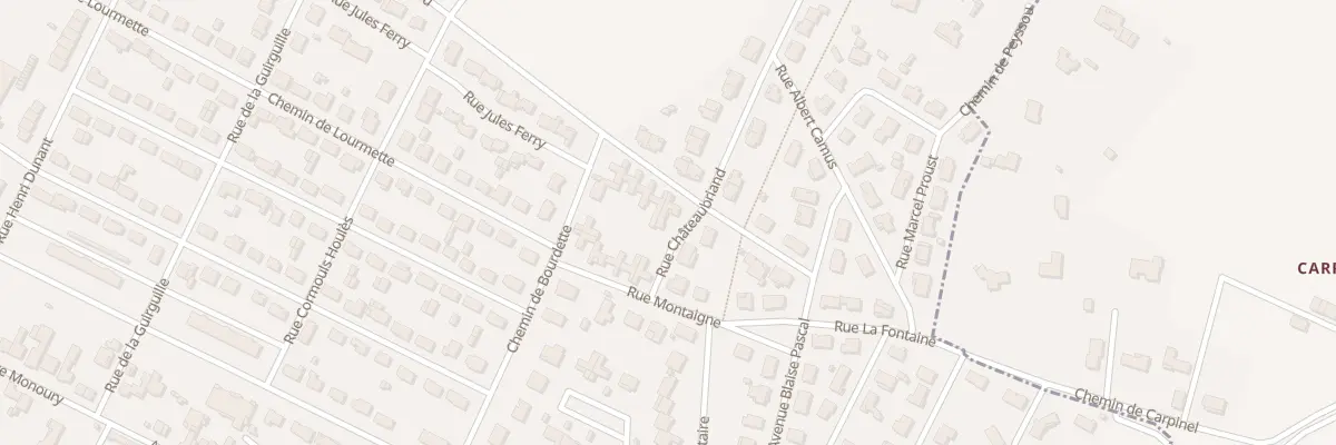 Plan du 10 Rue Lamartine à Revel