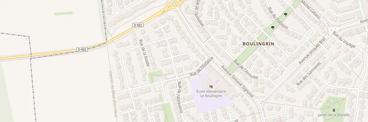 Plan du 6 Rue de la Rosée à Vauréal