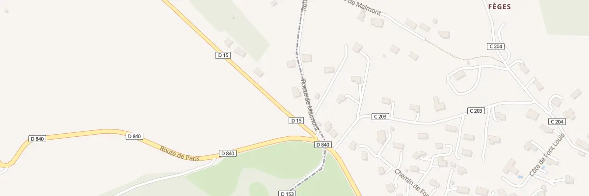 Plan du 77 Rte de Malmont à Camburat