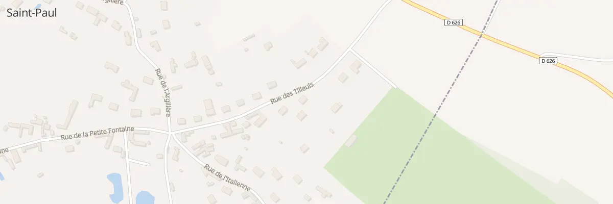 Plan du 20 Rue des Tilleuls à Saint-Paul