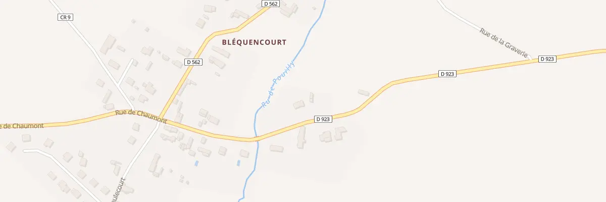 Plan du 281 Rue de Chaumont à Senots
