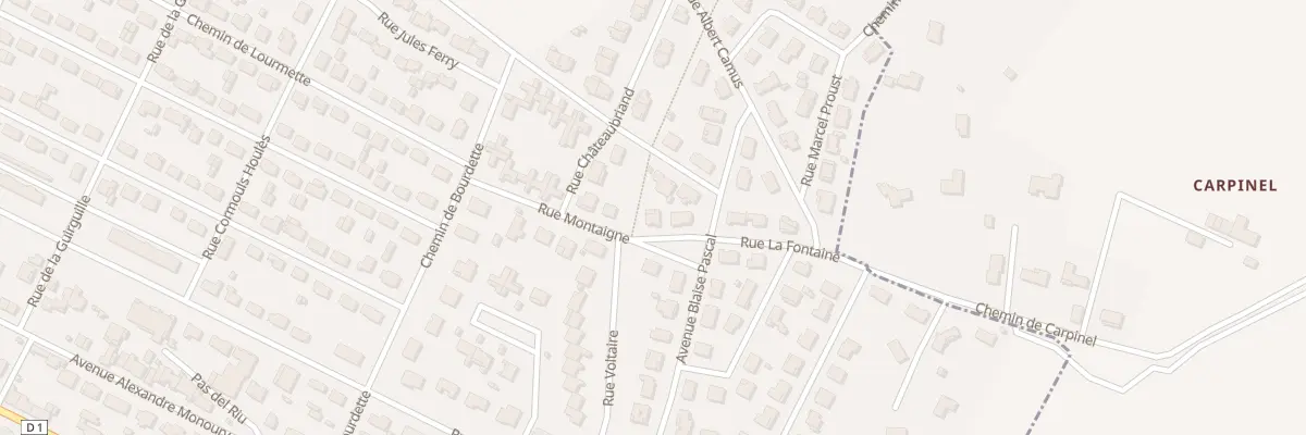 Plan du 13 Rue Montaigne à Revel
