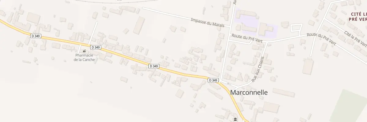 Plan du 996 Rte Nationale à Marconnelle